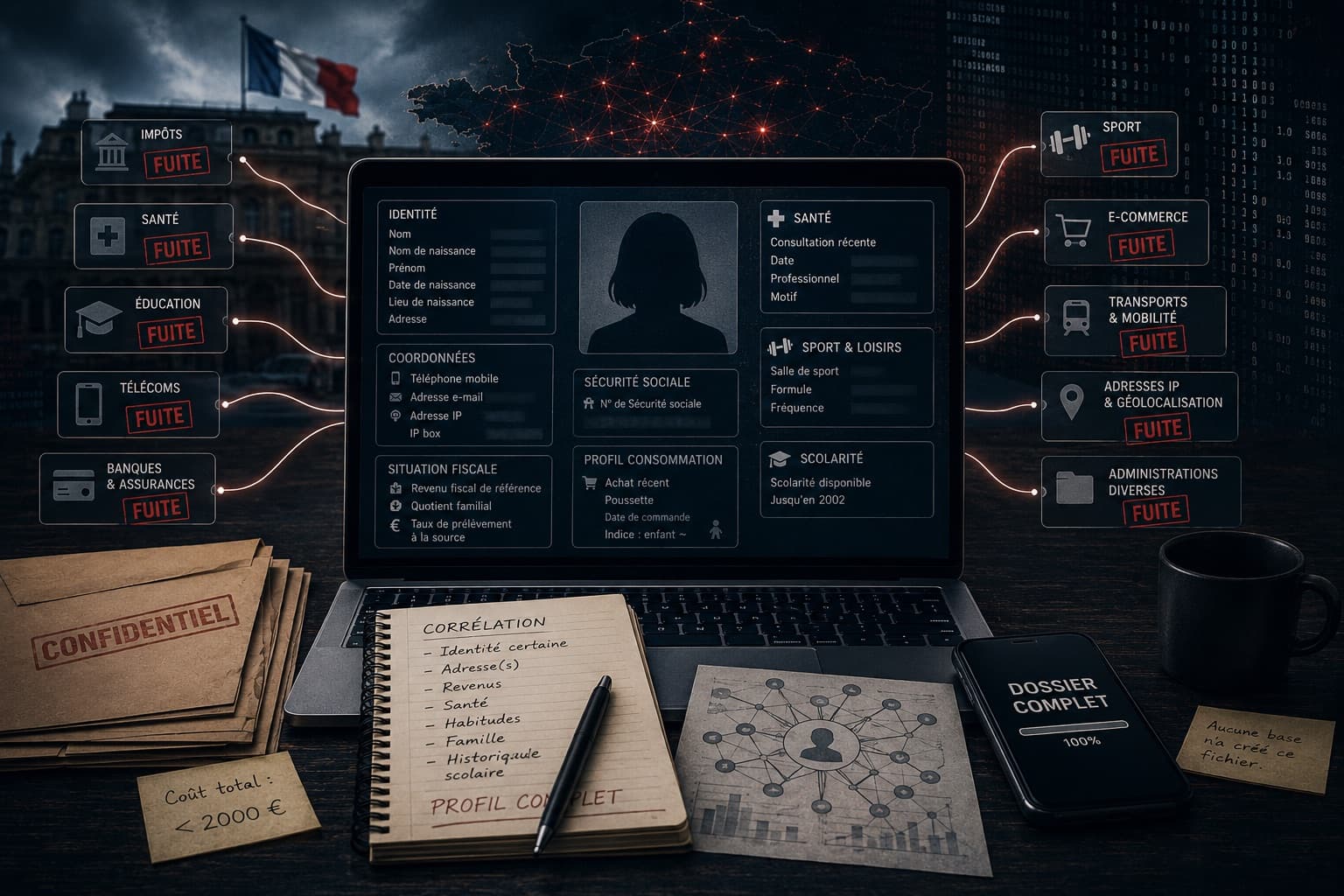 Une semaine de fuites de données en France : le fichier que personne n'a voulu